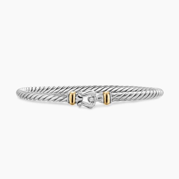 [David Yurman] Buckle Classic Cable Bracelet, 4mm - Picture 2 of 9